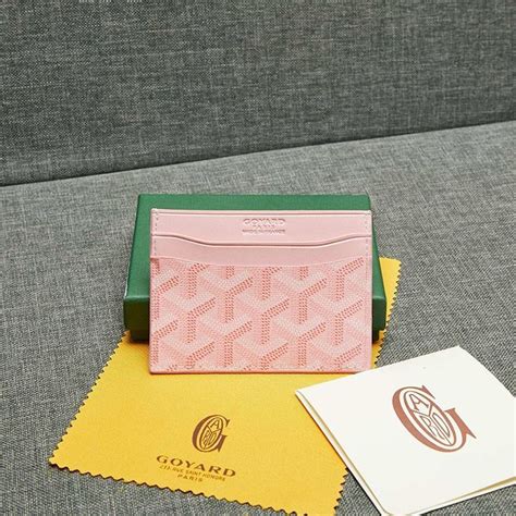 porte carte goyard rose